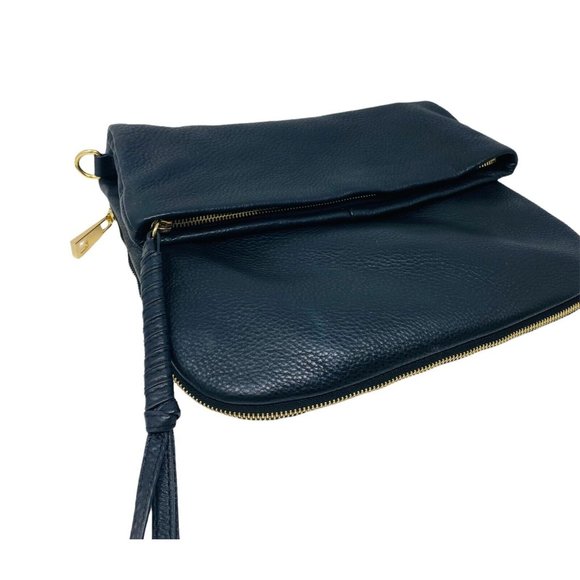 Vince Camuto Womens VC-Cory-SH Shoulder Leather Satchel Bag black fold NO STRAP - Picture 4 of 8